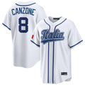 S.Mariners #8 Dominic Canzone Player White Pitch Fashion Game Fdoa Stitched Jerseys