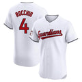 C.Guardians #4 Brayan Rocchio Player White Limited Elite Home Fdoa Stitched Jerseys