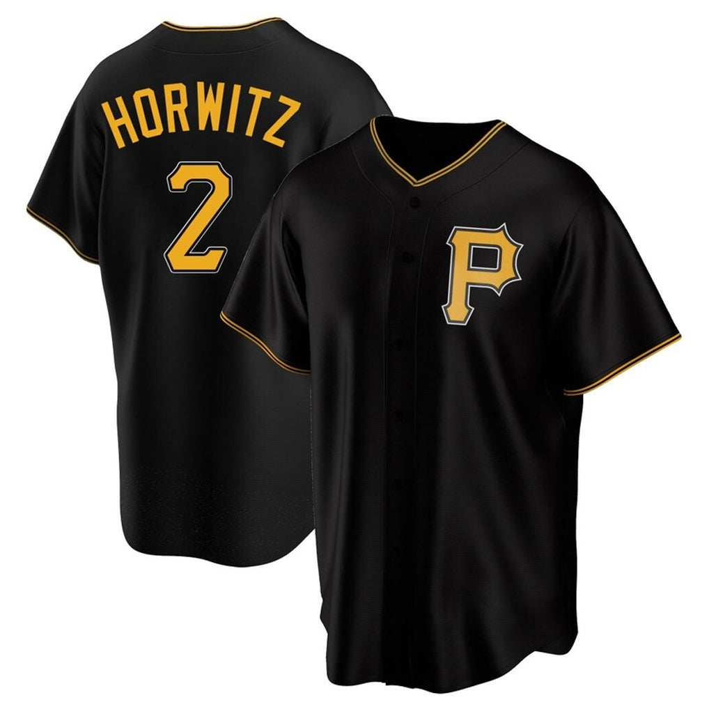 P.Pirates #2 Spencer Horwitz Player Black Alternate 2025 Home Game Fdoa Stitched Jerseys