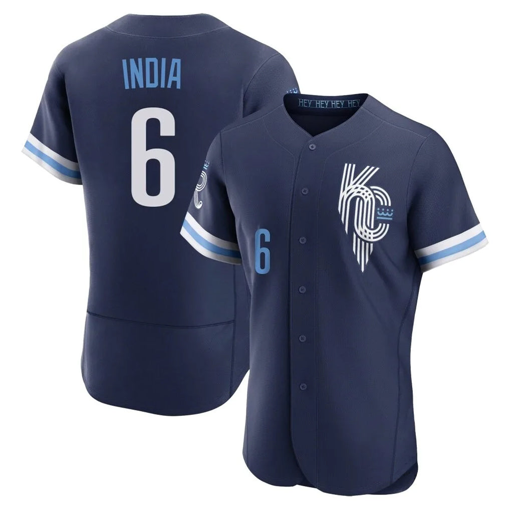 KC.Royals #6 Jonathan India Player Navy City Connect Limited Elite Home Fdoa Stitched Jerseys
