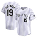 C.Rockies #19 Charlie Blackmon Player White Limited Home Fdoa Stitched Jerseys