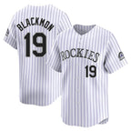 C.Rockies #19 Charlie Blackmon Player White Limited Home Fdoa Stitched Jerseys
