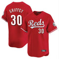 C.Reds #30 Ken Griffey Player Red Home Limited Fdoa Stitched Jerseys