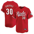 C.Reds #30 Ken Griffey Player Red Home Limited Fdoa Stitched Jerseys