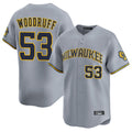M.Brewers #53 Brandon Woodruff Player Gray Home Limited Fdoa Stitched Jerseys