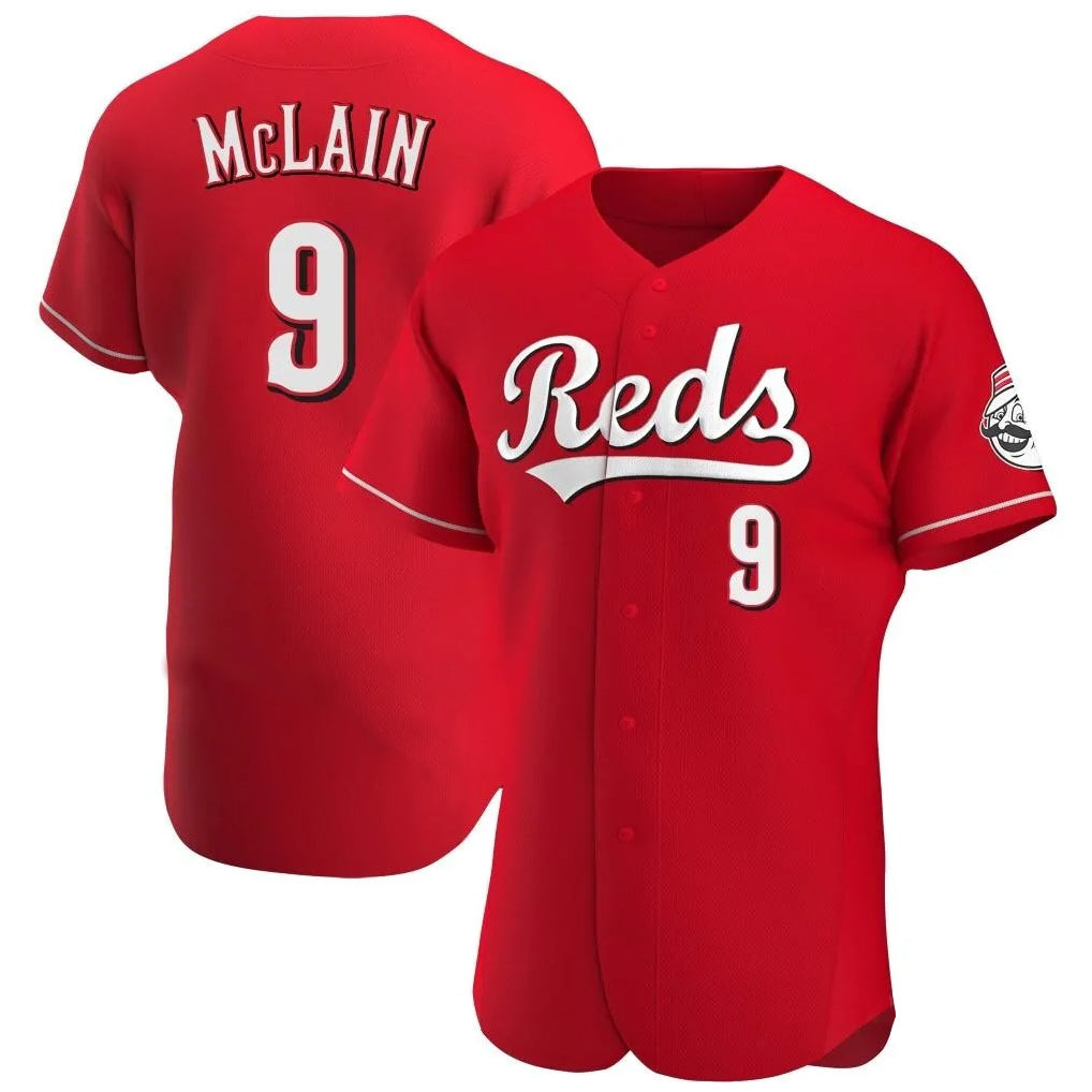 C.Reds #9 Matt McLain Player Red Limited Elite Home Fdoa Stitched Jerseys