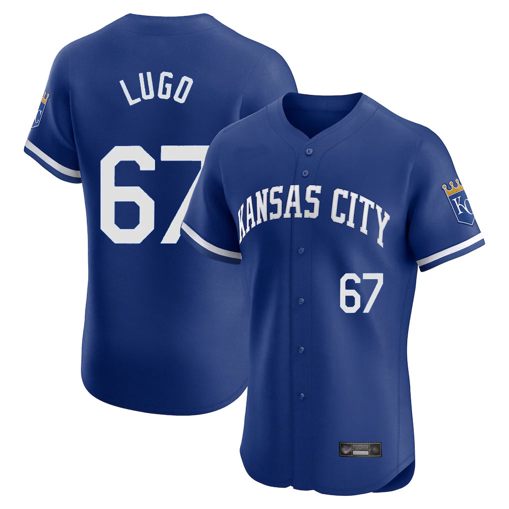 KC.Royals #67 Seth Lugo Player Royal Limited Elite Home Game Fdoa Stitched Jerseys