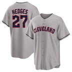 C.Guardians #27 Austin Hedges Player Gray Game Home Fdoa Stitched Jerseys