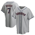 H.Astros #7 Craig Biggio Player Gray Home Game Fdoa Stitched Jerseys
