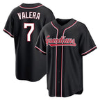 C.Guardians #7 George Valera Player Black Fashion Out Home Game Fdoa Stitched Jerseys