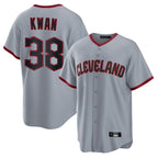 C.Guardians #38 Steven Kwan Player Gray Home Game Fdoa Stitched Jerseys