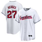 C.Guardians #27 Austin Hedges Player White Home Game Fdoa Stitched Jerseys