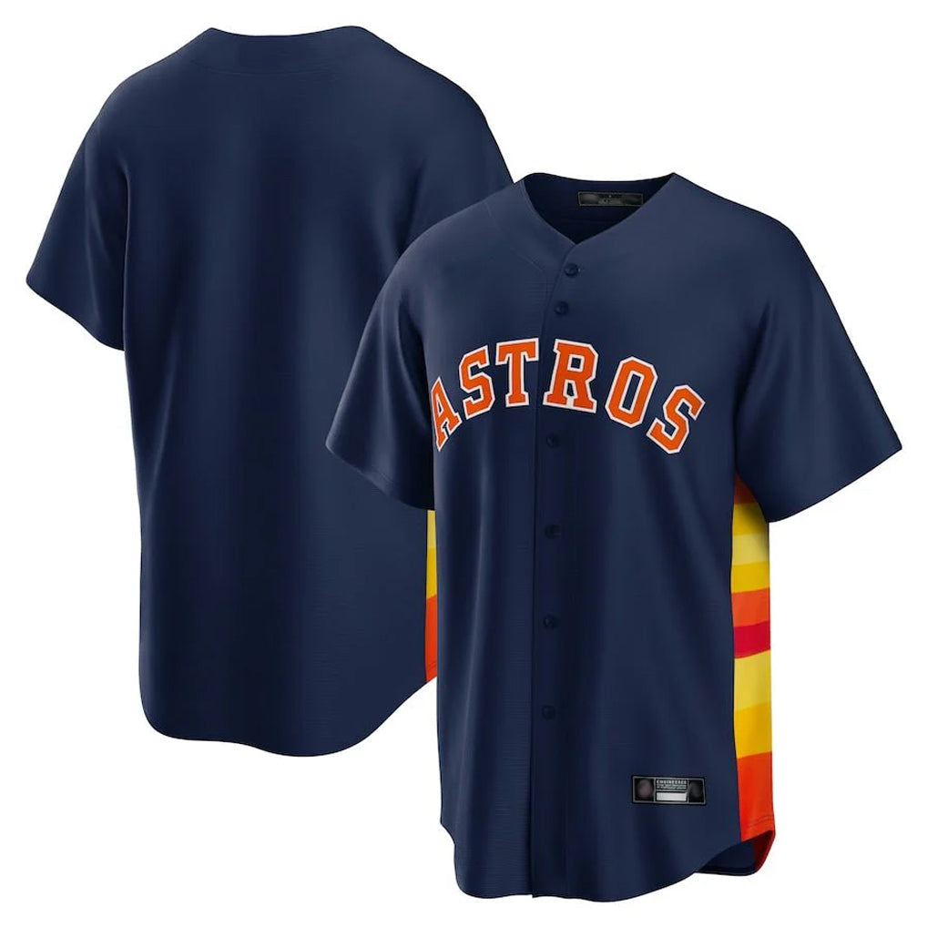 H.Astros ## Astros Blank Player Navy Home Game Fdoa Stitched Jerseys