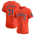 H.Astros #71 Josh Hader Player Orange Home Limited Elite Fdoa Stitched Jerseys