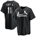 St. Louis Cardinals #11 Victor Scott II Player Black City Connect Home Limited Fdoa Stitched Jerseys