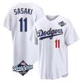 LA.Dodgers #11 Roki Sasaki Player Gold White World Series 2026 Collection Stadium Limited Fdoa Stitched Jerseys