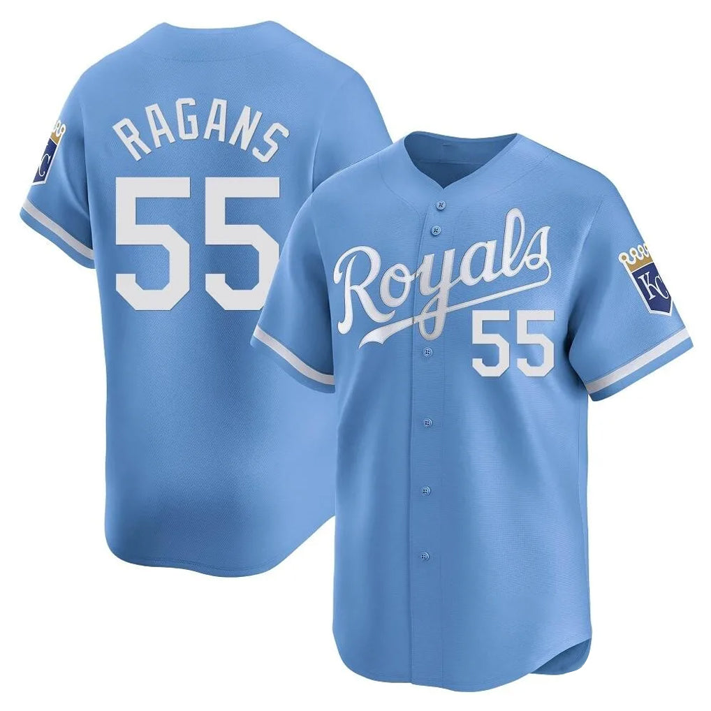 KC.Royals #55 Cole Ragans Player Light Blue Alt Limited Home Fdoa Stitched Jerseys