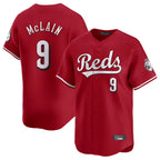 C.Reds #9 Matt McLain Player Red Home Limited Fdoa Stitched Jerseys