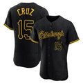 P.Pirates #15 Oneil Cruz Player Black Snake Skin City Home Limited Elite Fdoa Stitched Jerseys