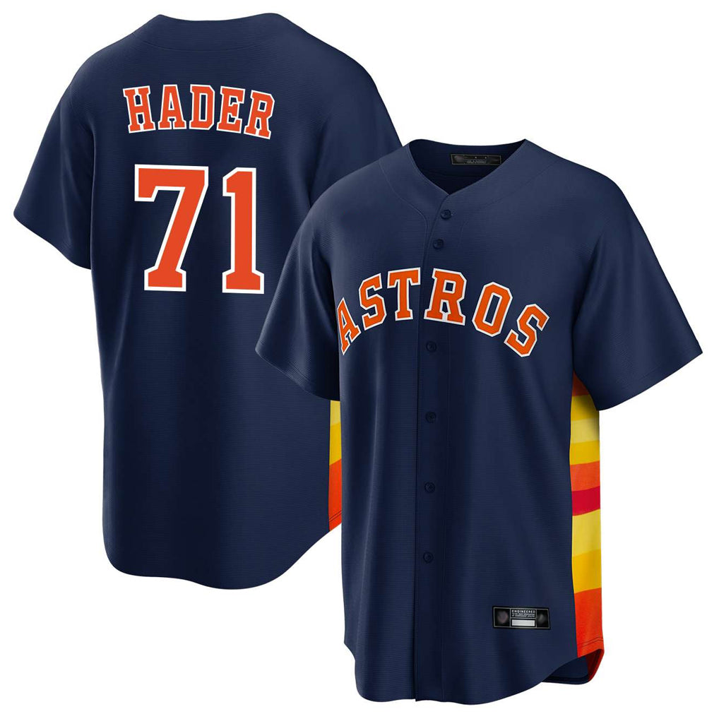 H.Astros #71 Josh Hader Player Navy Home Game Fdoa Stitched Jerseys