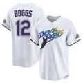 T.Bay Rays #12 Wade Boggs Player White City Connect Home Fdoa Stitched Jerseys
