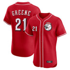 C.Reds #21 Hunter Greene Player Red Limited Elite Home Game Fdoa Stitched Jerseys