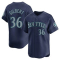 S.Mariners #36 Logan Gilbert Player Navy Home Limited Fdoa Stitched Jerseys