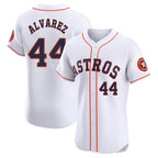 H.Astros #44 Yordan Alvarez Player White Limited Elite Home Fdoa Stitched Jerseys