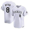 C.Rockies #8 Ryan Ritter Player White Limited Home Fdoa Stitched Jerseys