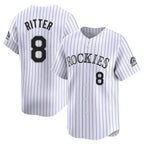C.Rockies #8 Ryan Ritter Player White Limited Home Fdoa Stitched Jerseys