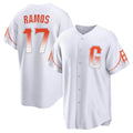 SF.Giants #17 Heliot Ramos Player White City Connect Home Game Fdoa Stitched Jerseys