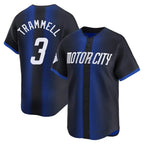 D.Tigers #3 Alan Trammell Player Navy City Connect Home Limited Fdoa Stitched Jerseys