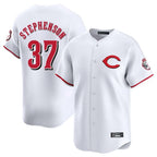 C.Reds #37 Tyler Stephenson Player White Limited Home Fdoa Stitched Jerseys