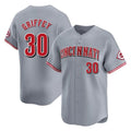 C.Reds #30 Ken Griffey Player Gray Home Limited Fdoa Stitched Jerseys