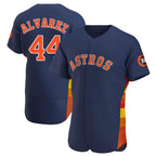 H.Astros #44 Yordan Alvarez Player Navy Limited Elite Home Fdoa Stitched Jerseys