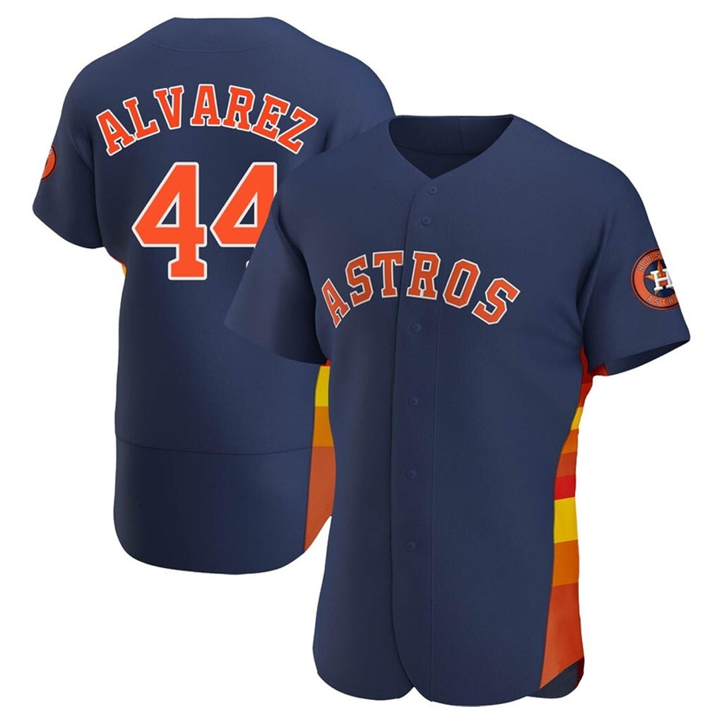 H.Astros #44 Yordan Alvarez Player Navy Limited Elite Home Fdoa Stitched Jerseys