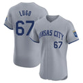 KC.Royals #67 Seth Lugo Player Gray Limited Elite Home Fdoa Stitched Jerseys