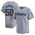 M.Marlins #50 Agustin Ramirez Player Gray Home Limited Fdoa Stitched Jerseys