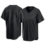 D.Tigers #8 Matt Vierling Player Black T-shirt Home Game Fdoa Stitched Jerseys