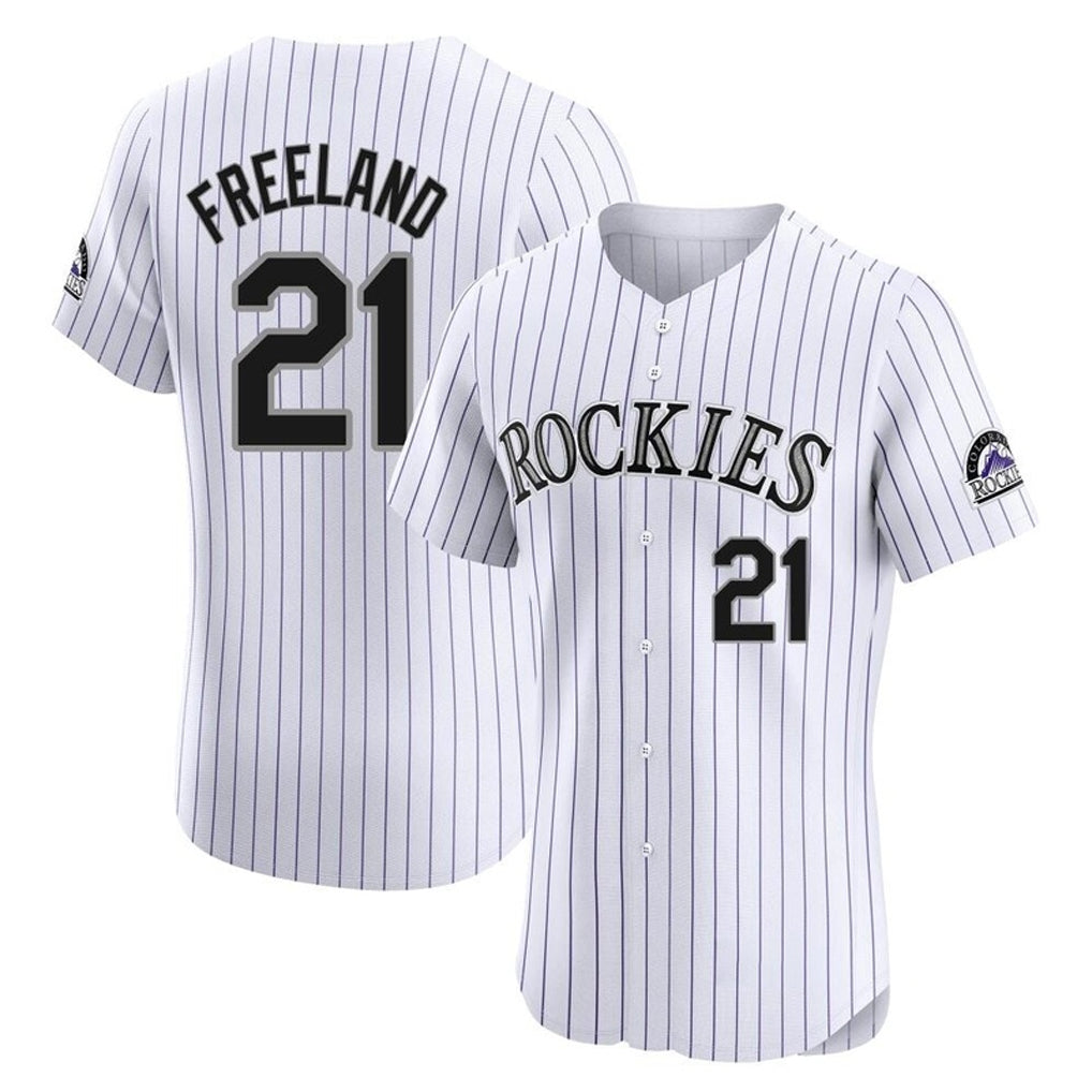 C.Rockies #21 Kyle Freeland Player White Limited Elite Home Fdoa Stitched Jerseys