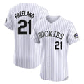 C.Rockies #21 Kyle Freeland Player White Limited Elite Home Fdoa Stitched Jerseys