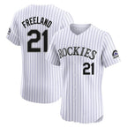 C.Rockies #21 Kyle Freeland Player White Limited Elite Home Fdoa Stitched Jerseys
