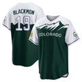 C.Rockies #19 Charlie Blackmon Player Green City Connect Home Game Fdoa Stitched Jerseys