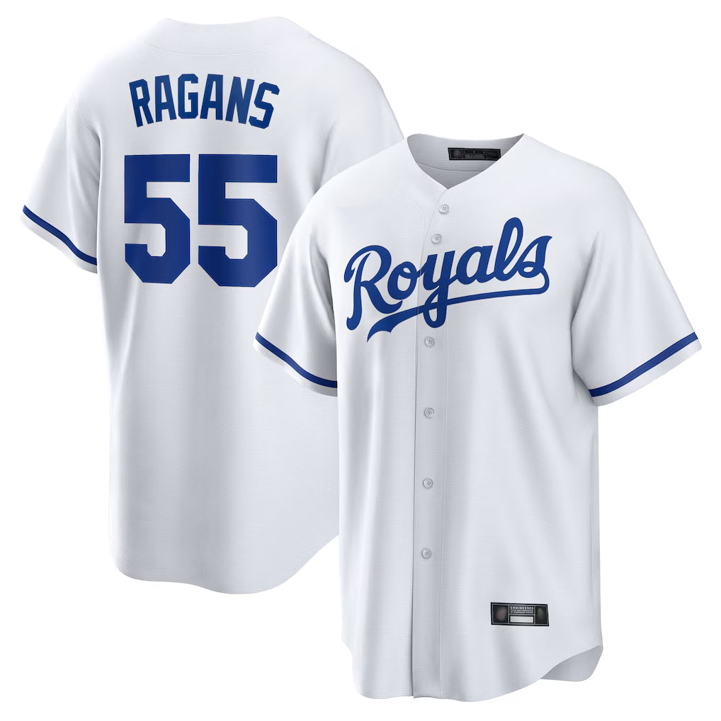 KC.Royals #55 Cole Ragans Player White Home Game Fdoa Stitched Jerseys