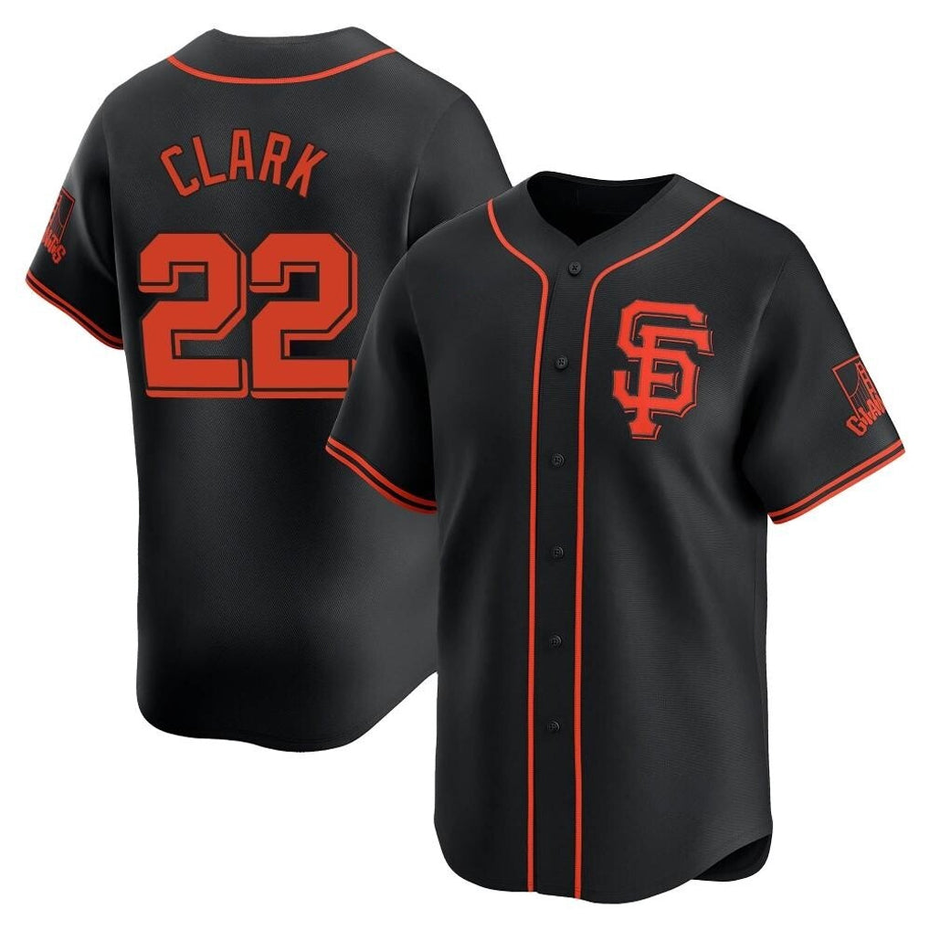 SF.Giants #22 Will Clark Player Black 2026 Home Limited Fdoa Stitched Jerseys