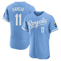 KC.Royals #11 Maikel Garcia Player Light Blue Alt Limited Elite Home Fdoa Stitched Jerseys