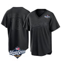 LA.Dodgers #18 Yoshinobu Yamamoto Player Black World Series Pitch Fashion T-shirt Fdoa Stitched Jerseys