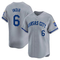 KC.Royals #6 Jonathan India Player Gray Limited Home Fdoa Stitched Jerseys