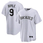 C.Rockies #9 Brenton Doyle Player White Game Home Fdoa Stitched Jerseys