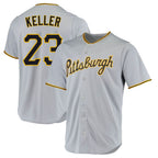 P.Pirates #23 Mitch Keller Player Gray Road Home Game Fdoa Stitched Jerseys